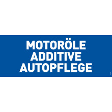 Advertising Board "Motor Oils, Additives, Car Care" (800 x 300 mm)*